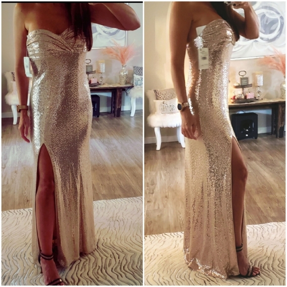 Aidan Mattox Dresses & Skirts - Aidan Mattox Strapless Gown in Blush